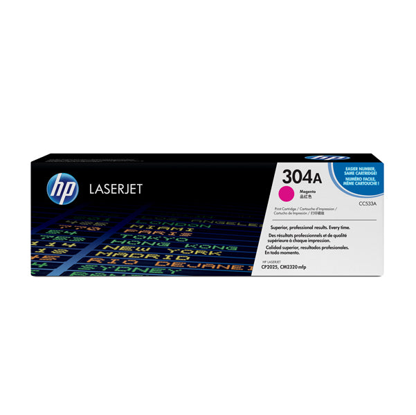 HP - CC533A - Hp - Toner originale - 304A - Magenta - CC533A - 2.800 pag