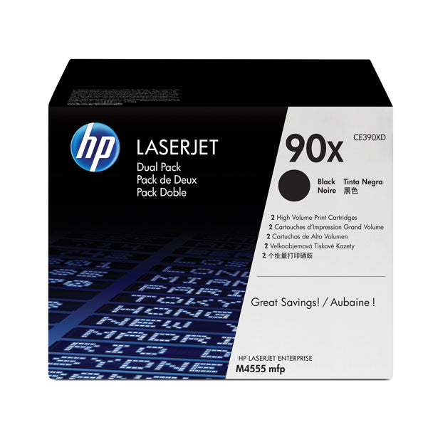 HP - CE390XD - Hp - Confezione 2 Toner originale - 90X - Nero - CE390XD - 24.000 pag cad