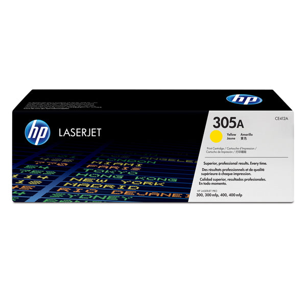HP - CE412A - Hp - Toner originale - 305A - Giallo - CE412A - 2.600 pag