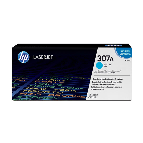 HP - CE741A - Hp - Toner originale - 307A - Ciano - CE741A - 7.300 pag
