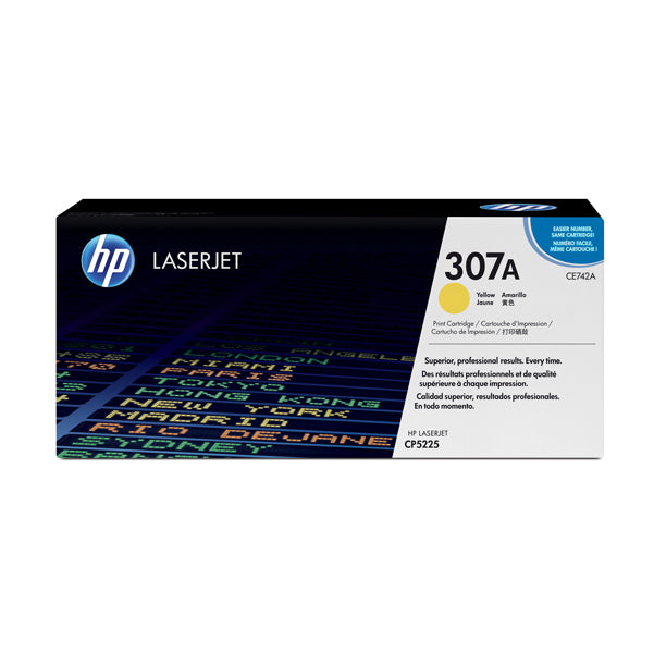 HP - CE742A - Hp - Toner originale - 307A - Giallo - CE742A - 7.300 pag