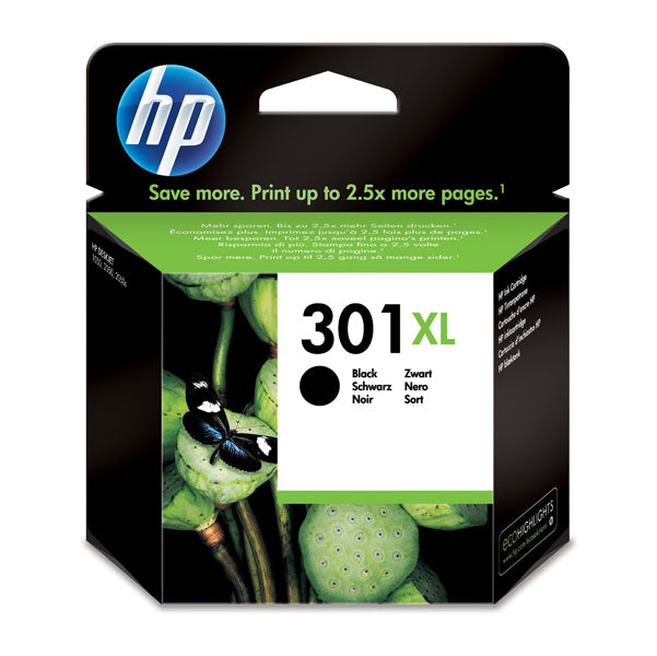 HP - CH563EE - Hp - Cartuccia ink originale - 301XL - Nero - CH563EE - 480 pag