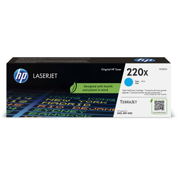 HP - W2201X - Hp - Toner originale LaserJet HP 220X - Ciano - W2201X - 5.500 pag - HPW2201X - Conf. da 1 Pz.