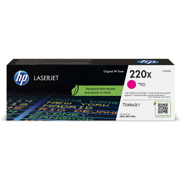 HP - W2203X - Hp - Toner originale LaserJet HP 220X - Magenta - W2203X - 5.500 pag - HPW2203X - Conf. da 1 Pz.