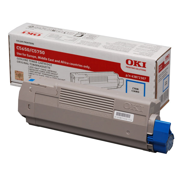 OKI - 43872307 - Oki - Toner - Ciano - C5650-C5750 - 43872307 - 2.000 pag