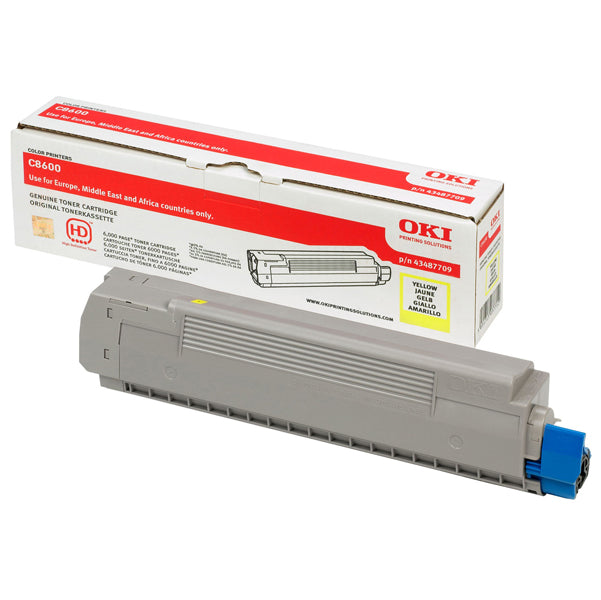 OKI - 43487709 - Oki - Toner - Giallo - C8600 - 43487709 - 6.000 pag