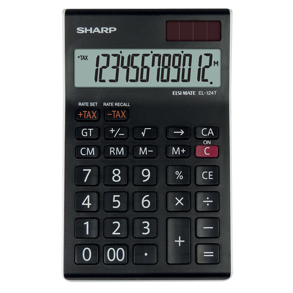 SHARP - EL-124T - Sharp - Calcolatrice da Tavolo EL-124T - 12 cifre - EL-124T - SHAEL124T - Conf. da 1 Pz.