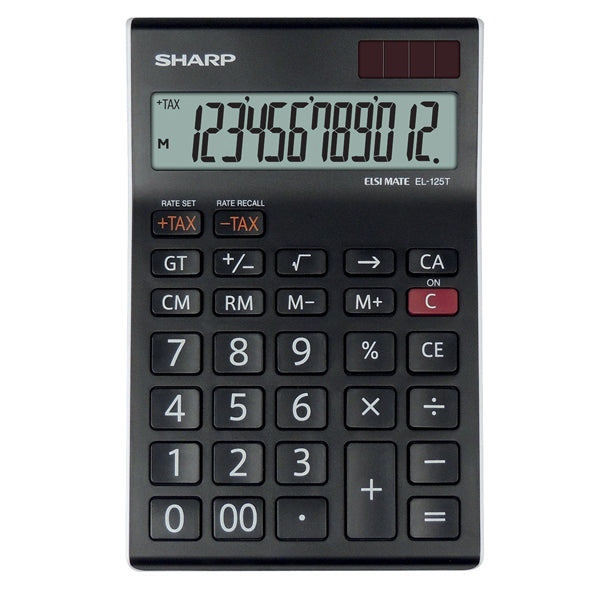 SHARP - EL-125T - Sharp - Calcolatrice da Tavolo EL-125T - 12 cifre - EL-125T - SHAEL125T - Conf. da 1 Pz.