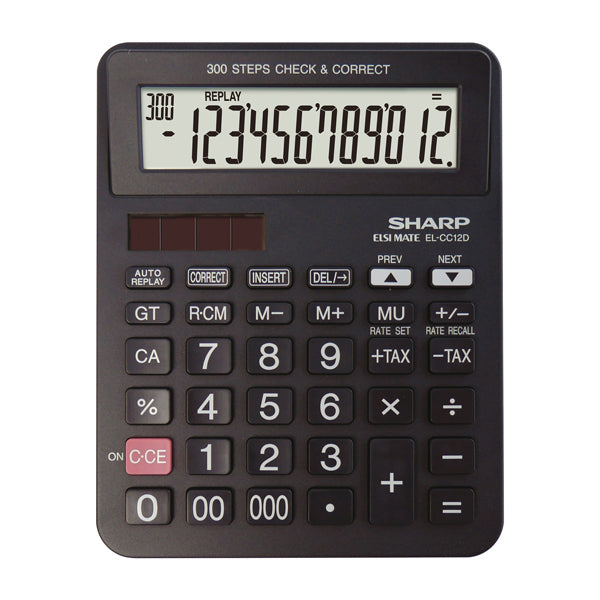 SHARP - EL-CC12D - Sharp - Calcolatrice da Tavolo EL-CC12D - 12 cifre - EL-CC12D - SHAELCC12D - Conf. da 1 Pz.