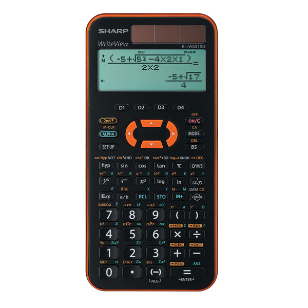 SHARP - ELW531XGYR - Sharp - Calcolatrice Scientifica EL-W531XG - Arancione - ELW531XGYR - SHAELW531XG - Conf. da 1 Pz.