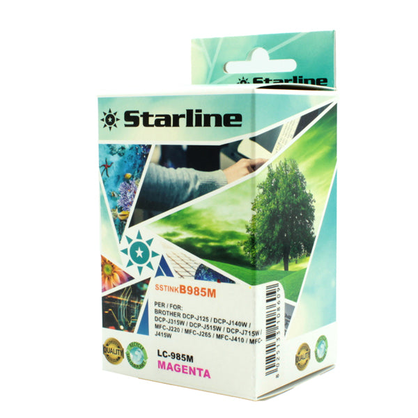 STARLINE - JNBR985M - Starline - Cartuccia ink - per Brother - Magenta - LC985M - 15ml
