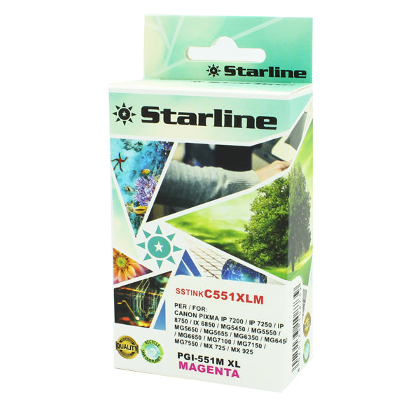 STARLINE - JNCA551M - Starline - Cartuccia ink - per Canon - Magenta - CLI-551M - 6445B001 - 9,8ml