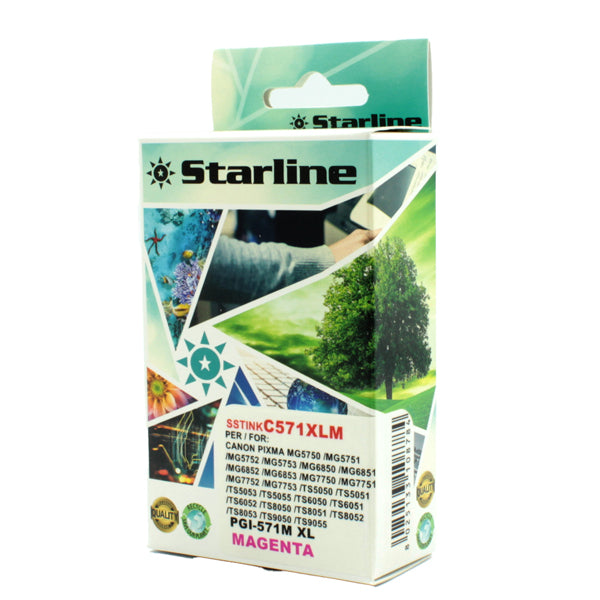 STARLINE - JNCA571M - Starline - Cartuccia ink - per Canon - Magenta - CLI571M - 12,4ml