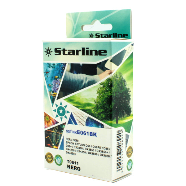 STARLINE - JNEP61B - Starline - Cartuccia ink - per Epson - Nero - C13T06114010 - T0611 - 17ml