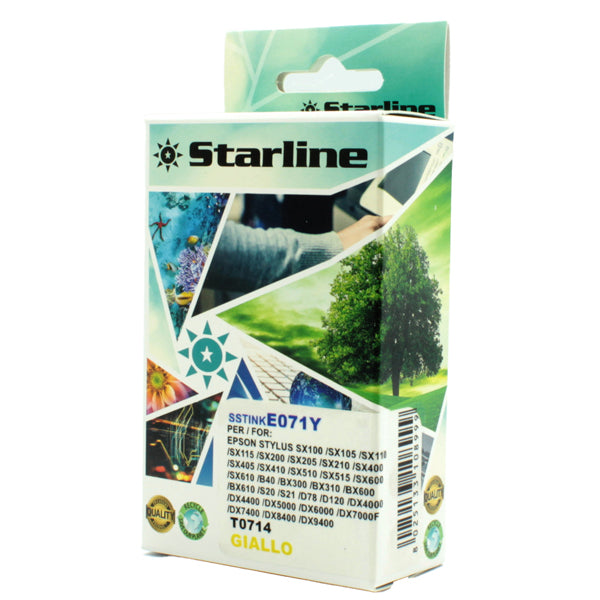 STARLINE - JNEP71Y - Starline - Cartuccia ink - per Epson - Giallo - C13T07144012- T0714 - 11,4ml