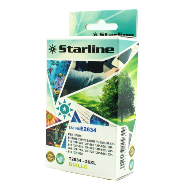 STARLINE - JNEP26Y - Starline - Cartuccia ink - per Epson - Giallo - C13T26344012 - 26XL - 11ml