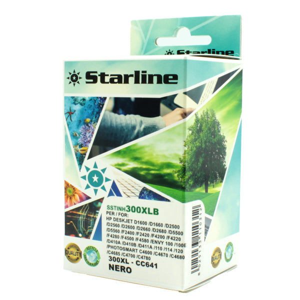 STARLINE - JRHP300XLB - Starline - Cartuccia ink Compatibile - per HP 300XL - Nero