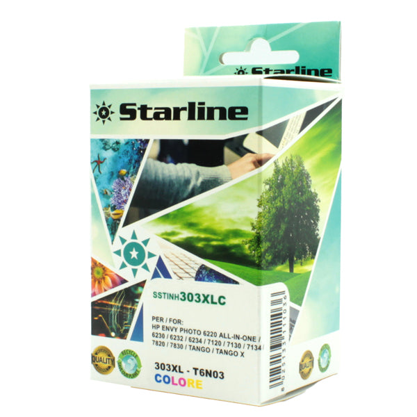 STARLINE - JRHP303XLC - Starline - Cartuccia Ink Compatibile - per HP - C-M-Y -303XL 24 ml
