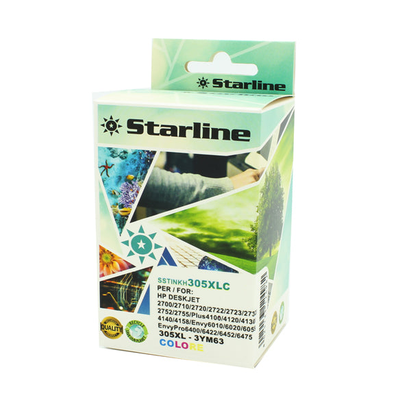 STARLINE - JRHP305XLC - Starline - Cartuccia Ink Compatibile - HP 305XL - C-M-Y - 18ml