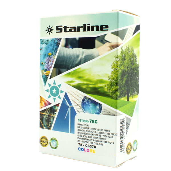 STARLINE - JRHP78 - Starline - Cartuccia ink Compatibile - per HP 78 - C-M-Y