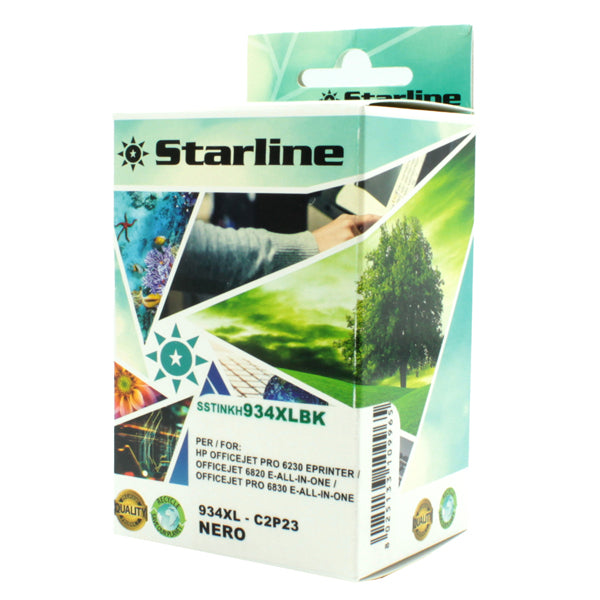 STARLINE - JNHP934B - Starline - Cartuccia ink Compatibile - per HP 934XL - Nero - C2P23AE - 934XL 80ml