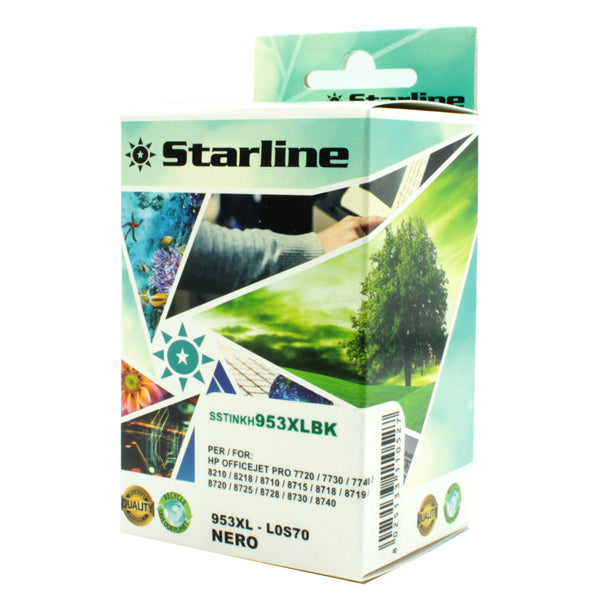 STARLINE - JNHP953B - Starline - Cartuccia ink Compatibile - per HP 953XL- Nero - HPL0S70AE - 58ml