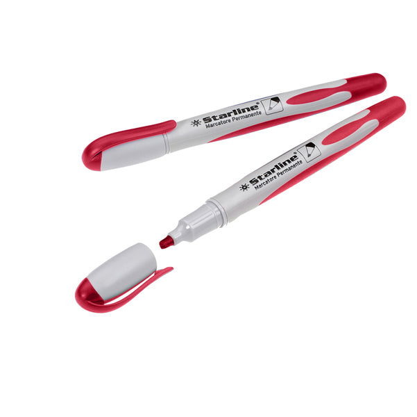 STARLINE - STL1643 - Marcatore permanente Starline - punta tonda 2,0mm - rosso - Starline