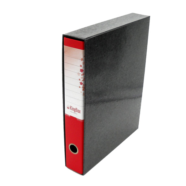 STARLINE - RXP5RO - Registratore Kingbox - dorso 5 cm - protocollo 23x33 cm - rosso - Starline