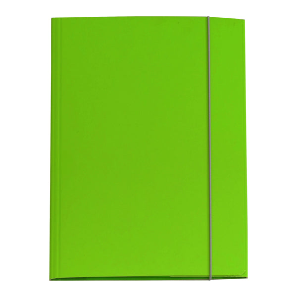 STARLINE - OD0032LBXXXAE20 - Cartellina con elastico - cartone plastificato - 3 lembi - 25x34 cm - verde prato - Queen Starline