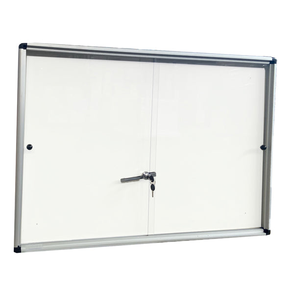STARLINE - 2380-6 - Bacheca per interni - con anta scorrevoli - fondo bianco magnetico - 12 fogli A4 - verticale - Starline - STL6441 - Conf. da 1 Pz.