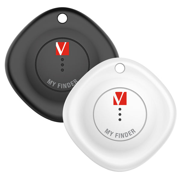 VERBATIM - 32131 - My Finder Nero-Bianco Bluetooth Tracker-Confezione Doppia _Verbatim - VERB32131 - Conf. da 1 Pz.
