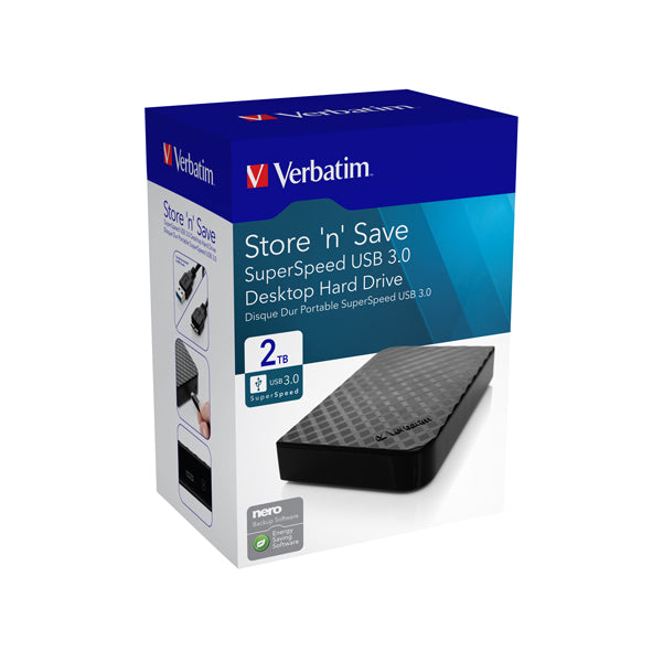 VERBATIM - 47683 - Verbatim - HDD esterno 3.5 USB 3.0 - 47683 - 2TB