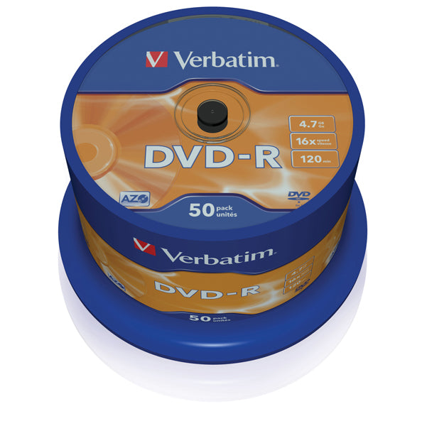 VERBATIM - 43548 - Verbatim - Scatola 50 DVD-R - argento lucido - 43548 - 4,7GB