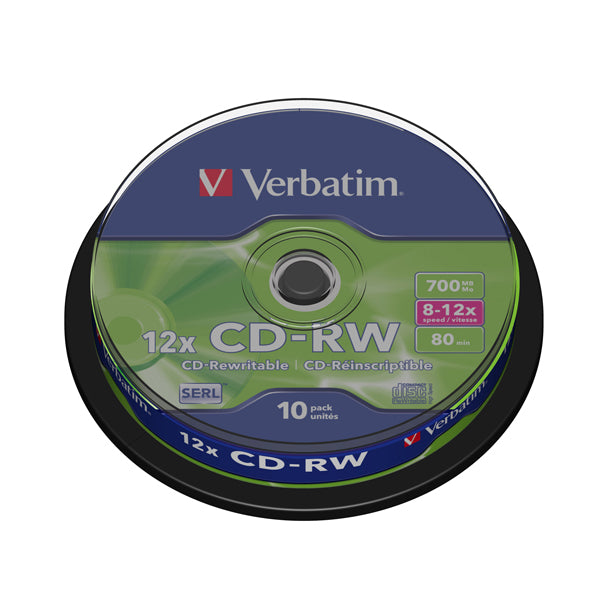 VERBATIM - 43480 - Verbatim - Scatola 10 CD-RW DataLife Plus - 8X-10X - serigrafato - 43480 - 700MB