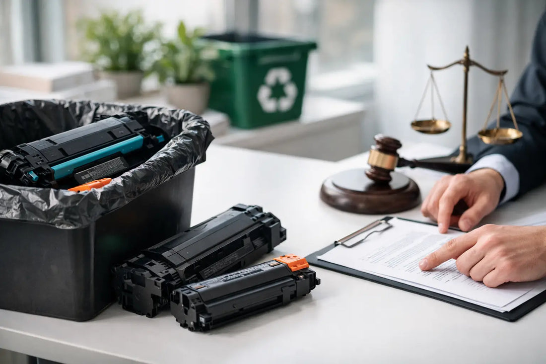 Smaltimento toner aziendale: normativa chiara