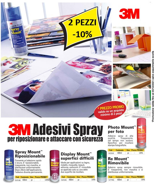 SPRAY PROFESSIONALI 3M - SCONTO 2 PEZZI