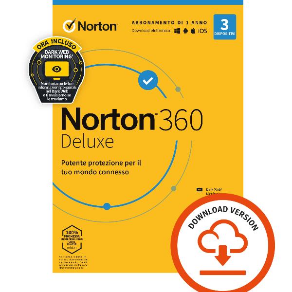 NORTON 360 DELUXE IN OFFERTA