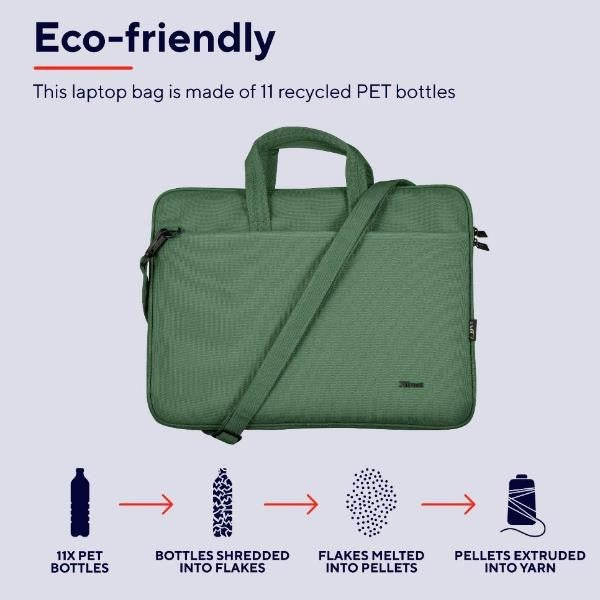 TRUST, borse per notebook realizzate da bottiglie di plastica riciclate