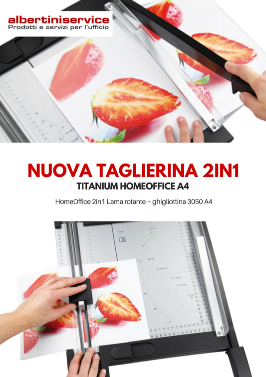 Nuova Taglierina 2 in 1 Titanium: Versatilità e Sicurezza per Progetti Creativi