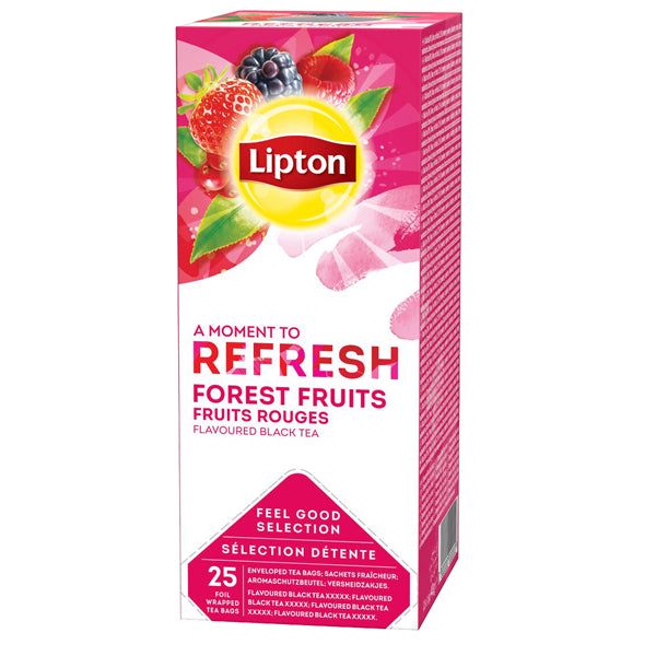 Lipton - 68384216 - TE' nero Frutti di bosco - Feel Good Selection -  in filtro - Lipton - conf. 25  pezzi - 100269 -  Conf. da 1 Pz.