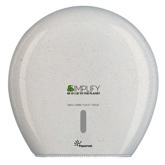 PAPERNET - 421333 - Distributore Jumbo Simplify - 34,5 x 14,8 x 34,5 cm - white wood - Papernet - 100637 -  Conf. da 1 Pz.
