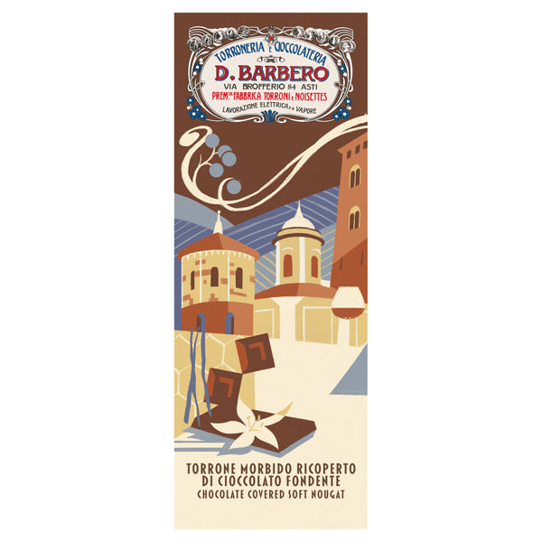 D. Barbero - 3010LN - Tavoletta torrone morbido - ricoperto di cioccolato - in astuccio- 170 gr - Barbero - 100968 -  Conf. da 1 Pz.