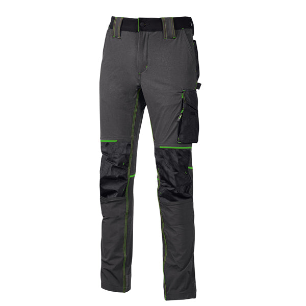 U-Power - PE145RL-L - Pantalone da lavoro Atom - taglia L - grigio-verde - U-Power - 101285 -  Conf. da 1 Pz.