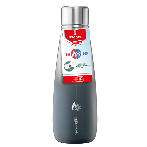 Maped Picnik - 871105 - Borraccia Thermos Concept Adult  - 500 ml - tritan - grigio - Maped - 101921 -  Conf. da 1 Pz.