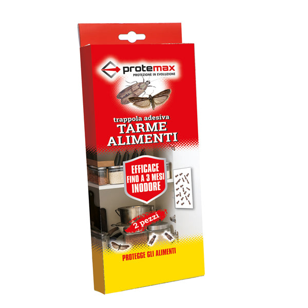 Protemax - PROTE348 - Trappola adesiva per tarme in alimenti - Protemax - blister 2 pezzi - 101958 -  Conf. da 1 Pz.