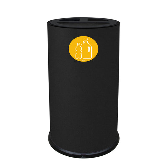 STILCASA - 873-N - Contenitore tondo per raccolta differenziata - 3 scomparti - 70 L - nero - Stilcasa - 102087 -  Conf. da 1 Pz.