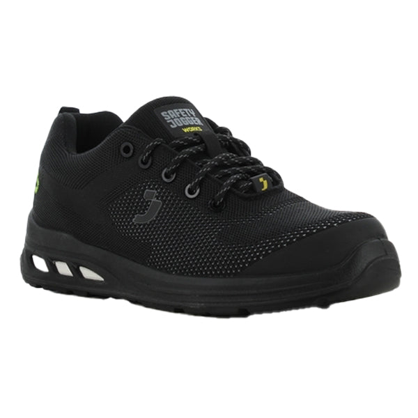 Safety Jogger - ECOFITZS1P-BLK-38 - Calzatura bassa da lavoro Ecofitz S1P LOW - numero 38 - maglia riciclata - nero - Safety Jogger - 102144 -  Conf. da 1 Pz.