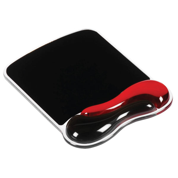 KENSINGTON - 62402 - Tappetino Duo Gel -  per mouse - rosso-fumo - Kensington - 102309 -  Conf. da 1 Pz.