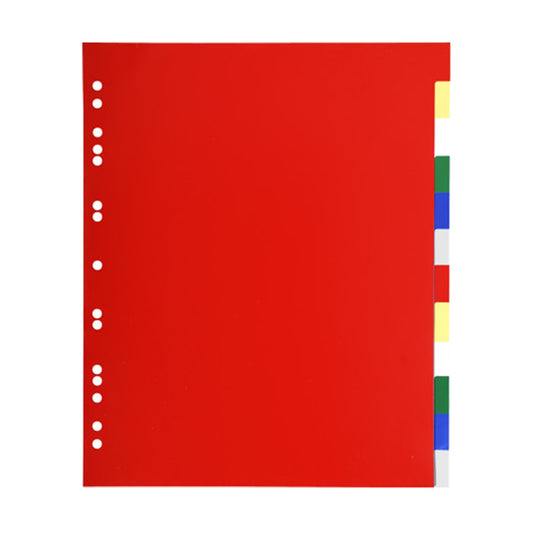 EXACOMPTA - 93H - Separatore neutro a 12 tacche - PP - colori assortiti - A4 Maxi - Exacompta - 102329 -  Conf. da 50 Pz.