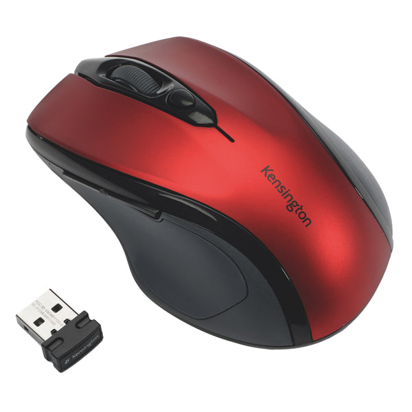 KENSINGTON - K72422WW - Mouse Pro Fit  di medie dimensioni - wireless - rosso rubino - Kensington - 102401 -  Conf. da 1 Pz.